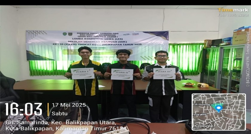 LKS TJKT 2025: SMK Negeri 2 Balikpapan Raih Juara 1 Dengan Luar Biasa
