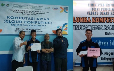 LKS PPLG 2025 : SMK Negeri 2 Balikpapan Ukir Prestasi Gemilang, Juara 1 dan 3